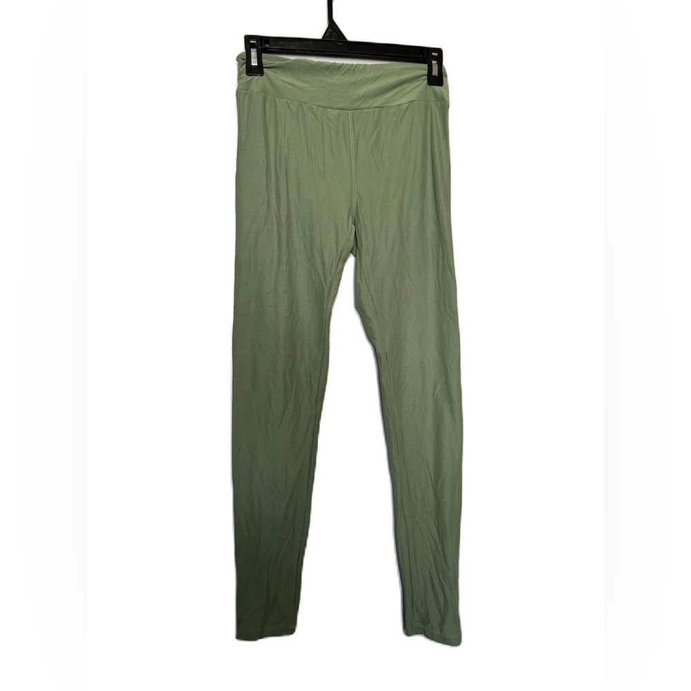 Lularoe One Size leggings solid light green‎